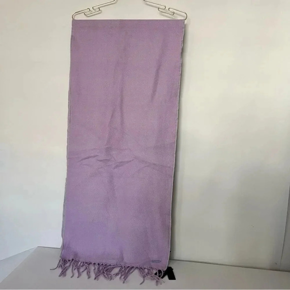 Steve Madden Reversible Leopard Print Scarf Lavender Mint With Fringe - Picture 3 of 11